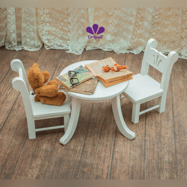 میز و صندلی چوبی یاسمین
