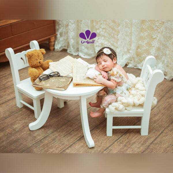 میز و صندلی چوبی یاسمین